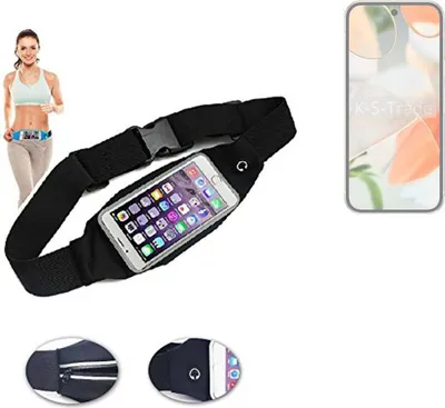 Produktbild von K-S-Trade Jogging-Armband kompatibel mit Google Pixel 9 Gürteltasche Umhängetasche Bauchtasche schwarz Sport Running Jogging Fitness Laufen Exercise
