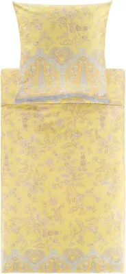 Produktbild von Bassetti Satin-Bettwäsche-Garnitur INDIAN ROSES Farbe Y1 LIMONE Größe 240x220+2x80x80