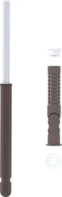 Produktbild von vidaXL Schwebende Regalträger 12 pcs Beige Ø10 x 170 mm Stahl