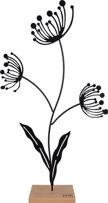 Produktbild von UNUS Deko Aufsteller Blume Silhouette Metall Moderne Wohn- und Gartendeko