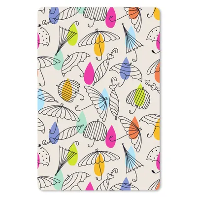 Produktbild von MuchoWow® Mauspad Mousepad Pastell - Regenschirm - Muster 18x27 cm - Mousepads - Maus Mat - Pad - Mausunterlage