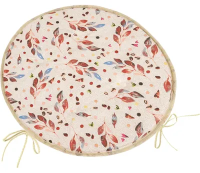 Produktbild von Sitzkissen BERTA rund glatt - Durchmesser 40 cm - Braun,Beige
