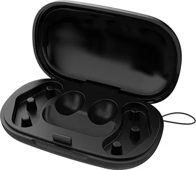 Produktbild von INF Ohrenstöpsel Aufbewahrungsbox – Stilvolle PC-Box für Reise und Alltag Schwarz