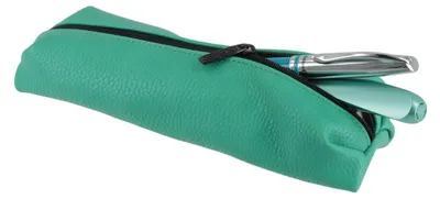 Obrázok produktu pre Herlitz Origami Funky, Mäkké puzdro na perá, Polyuretán (PU), Tyrkysová, Jednofarebné, Zips, Adolescent