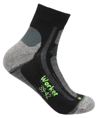 Produktbild von Boru Bamboo Quarter-Arbeitssocken aus Bambus, 12 Paar, Schwarz, Größe 35-38