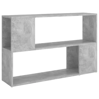 Image de vidaXL Bibliothèque gris béton 100x24x63 cm Bois composite
