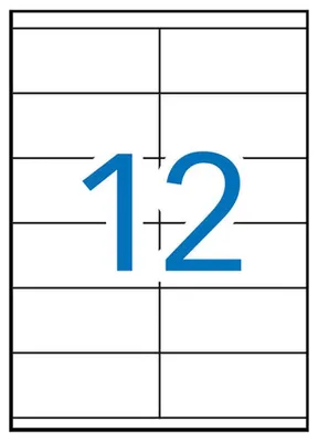 Imagen del producto de APLI 10563, color blanco, 105 x 48, 6000 unidades, 500 hojas, formato A4
