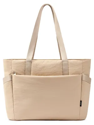 Productafbeelding van Omgoods - Grote Dames Tote Bag met Vakken en Ritssluiting
