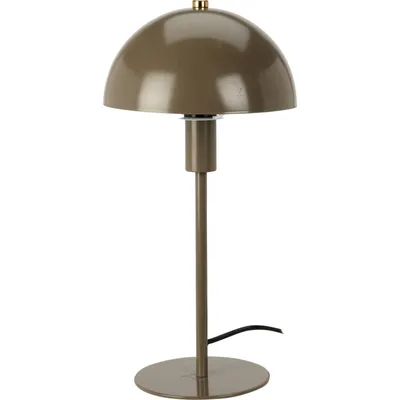 Zdjęcie produktu dla Lampka biurkowa stołowa brązowa metalowa 18x36cm