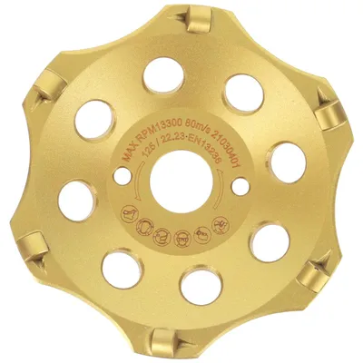 Zdjęcie produktu dla Tarcza diamentowa do szlifierki kątowej, 125 mm, 6 segmentów