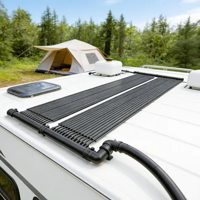 Produktbild von UISEBRT Solar Poolheizmatte 300x70cm, EPDM Solar-Kollektor zur Poolheizung, Wetterfest und UV-beständig, Ausrollbar und Kompatibel mit gängigen Pool-Filterpumpen