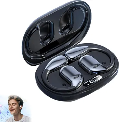 Produktbild von Open Ear Kopfhörer, Bluetooth-Kopfhörer 5.4 Sport mit intelligenter Digitalanzeige,Simultandolmetschen in Echtzeit,Schnellladung,für iOS und Android