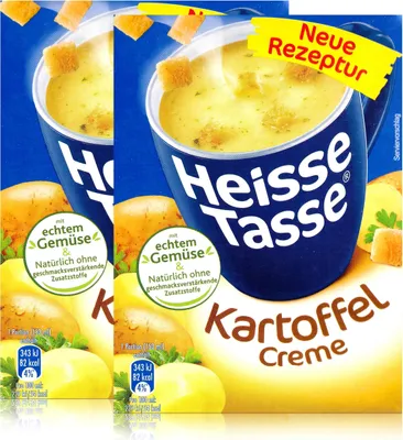 Produktbild von Heisse Tasse Kartoffel Creme mit Croûtons 3 Beutel á 18g (2er Pack)