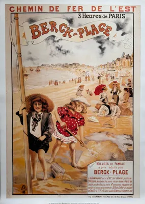 Image de Berck Plage - TOURNON - 50x70cm Affiche Poster