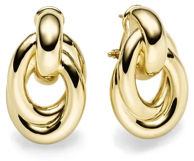 Produktbild von Paar Ohrstecker aus 585 Gold Gelbgold mit Omega-Verschluss Ohrringe Ohrschmuck