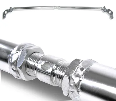 Produktbild von Domstrebe für BMW 3er E90 E91 E92 E93 Diesel Aluminium Alu poliert verstellbar