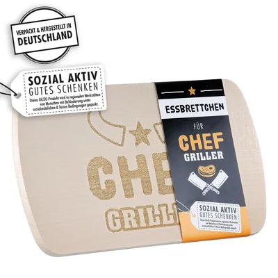 Produktbild von Gilde Brettchen "Chefgriller" Messermotiv