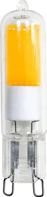 Productafbeelding van LED COB-lamp met stiftsokkel, 2W = 20W, fitting G9, helder glas, warm wit licht, 2700K