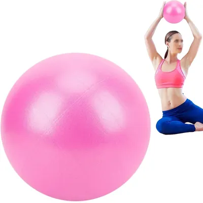 Produktbild von Kleine Pilates-Kugel, 20-25 cm, ergonomische Fitnesskugel für Training und Yoga – Rosa