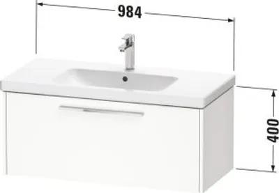 Produktbild von DURAVIT DC46680BDHG0000 D-Code WTU Wandh. Auszug 1,