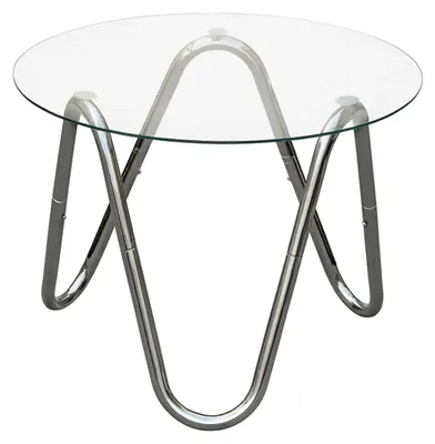 Produktbild von Leitmotiv - Beistelltisch Ventana Round - Chrom - Ø50cm