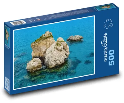 Obrázek produktu pro Puzzle 500 Kypr - skála u moře - martinpuzzle