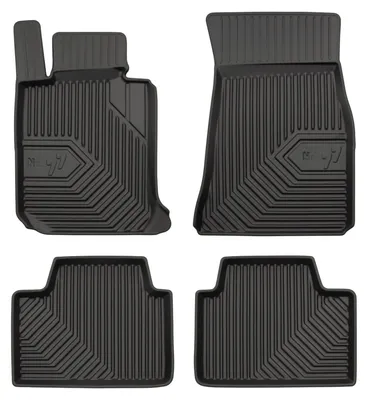 Image de Tapis de sol en caoutchouc pour BMW Seria 3 G20 2018- (berline) – 4 pièces, noirs, sur mesure