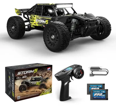 Produktbild von HAIBOXING 18856 1:18 4WD Ferngesteuertes Auto Offroad Monstertruck, 36 km/h Hochgeschwindigkeits RC Auto, Wasserdichter Geländewagen mit 2 Akkus, Spielzeug für Kinder und Erwachsene
