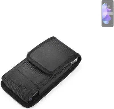 Produktbild von Holster Gürteltasche kompatibel mit Tecno Pop 7 Holster Gürtel Tasche wasserabweisend Handy Hülle Schutz Hülle Outdoor schwarz K-S-Trade