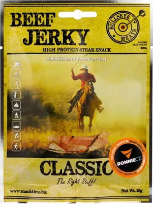 Image de Sušené maso Bullseye Meats Beef Jerky - 25 g, classique