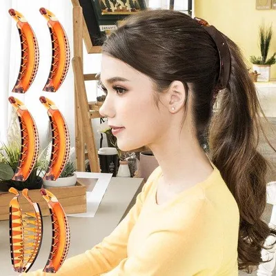 Produktbild von Große braune Haarklemmen für dicke Haare