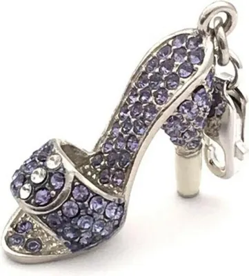 Productafbeelding van Charm voor dames, model Glamour GS1-19 (4 cm), paars (4 cm)