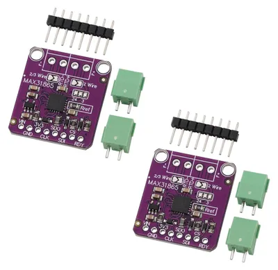 MAX31865 PT100-PT1000 Modul, 2 St., Temperaturerfassung