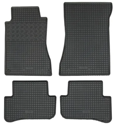 Gummifußmatten Set für Mercedes C-Klasse W203 + S203 (2000-2007), 4-teilig