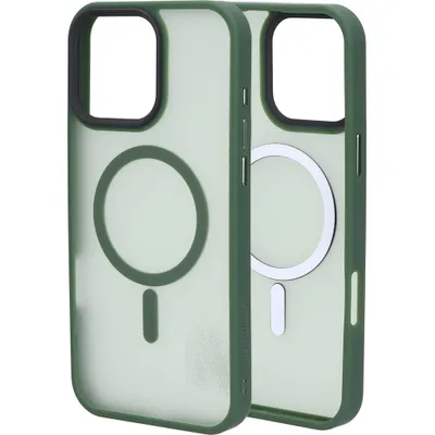 Produktbild von Mobiparts Hardcover iPhone 16 Pro Max MagSafe Hülle Hardcase Backcover - Satin Green