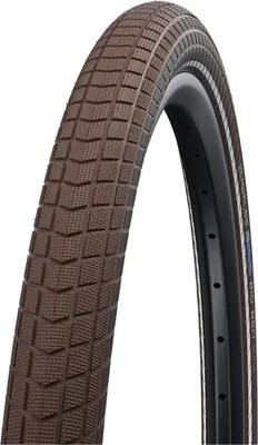 A close-up studio shot of a bicycle tire.