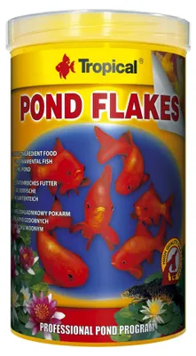 Produktbild von Pond Flakes 1000ml, Mehrkomponenten-Flocken für Jungfische großer Teichfischarten