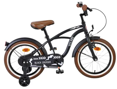 Produktbild von Volare Black Cruiser Kinderfahrrad - Jungen - 16 Zoll - Schwarz
