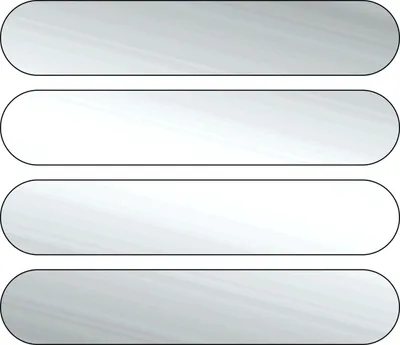 Produktbild von Hermann Schütz Aufkleber Reflektionsstreifen weiß 4er-Set je 80x15mm