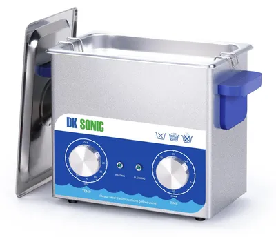 Productafbeelding van Ultrasone reiniger - Ultrasoon reinigingsapparaat - 3 liter - 120 W - Met mandje voor munten en accessoires