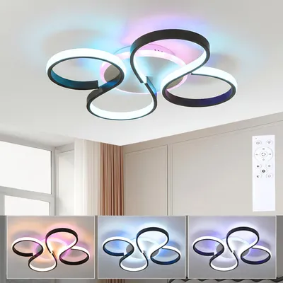 Produktbild von 35W LED Deckenleuchte with RGB Backlamp, Dimmbare mit Fernbedienung, Butterflyform Deckenlampe für Wohnzimmer Schlafzimmer Kinderzimmer