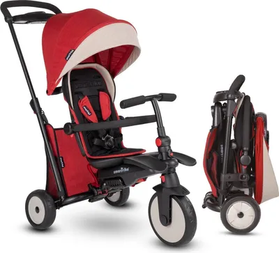 Immagine prodotto di smarTrike STR5 - Triciclo con maniglia - Rosso - Pieghevole