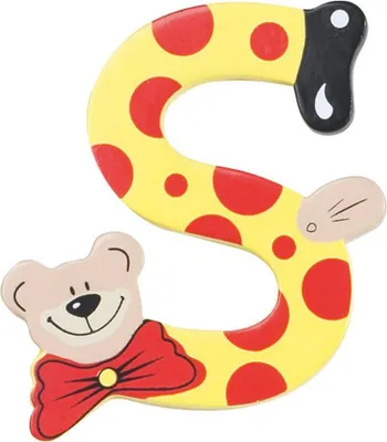 Produktbild von Playshoes Holzbuchstabe S - Bär OneSize