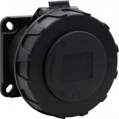 Imagen del producto de Enchufe empotrable industrial, 16A/3P, 200V-250V, grado de protección IP67, color , modelo F7.0153