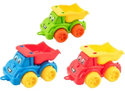 Zdjęcie produktu dla Samochód budowlany wywrotka plastikowa 3 kolory 22x13x10cm 12m+