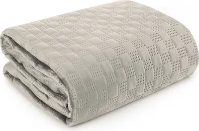 Obrázek produktu pro Dekorativní přehoz na postel 200x220 Sofia 4 béžový samet Eurofirany