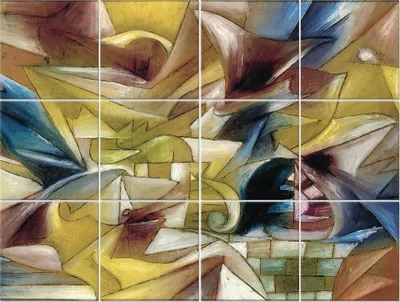 Produktbild von Legendarte - Multipanel Bilder Tropischer Garten - Paul Klee cm. 150x200 (12 Stück)