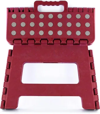 Produktbild von Zusammenklappbarer Tritthocker - rot - 32 x 22 cm - Haushaltshocker