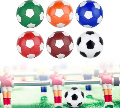 Productafbeelding van Tafelvoetbal ballen - Kickerballen set - Spel benodigdheden - Hoogwaardig materiaal - 6 stuks 32 mm - 6 kleuren