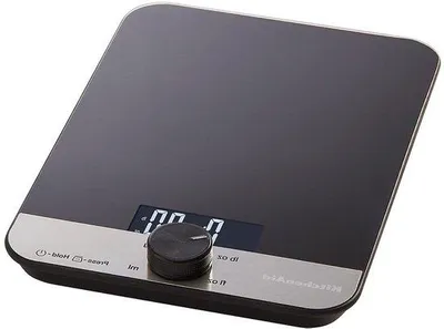Productafbeelding van Digitale Keukenweegschaal - Precisie Weger - Nauwkeurig Afwegen - Glazen Oppervlak - 5000 Gram Capaciteit - Zwart